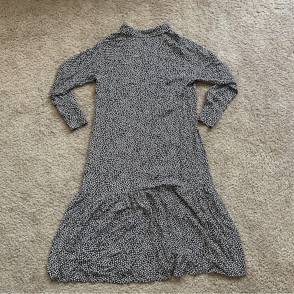 H&M Floral Patterned Long Sleeve Midi Shirt Dress Size Medium - Picture 6 of 12